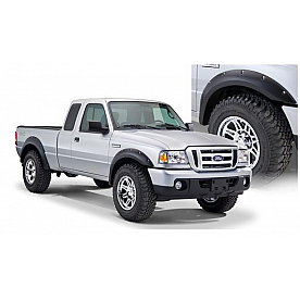 Bushwacker Fender Flare - Black Dura-Flex 2000 ABS Smooth Plastic Matte Set Of 4 - 21915-02