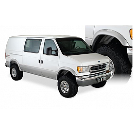 Bushwacker Fender Flare - Black Dura-Flex 2000 ABS Smooth Plastic Matte Set Of 2 - 22003-11