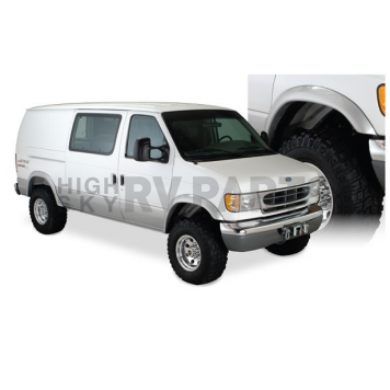 Bushwacker Fender Flare - Black Dura-Flex 2000 ABS Smooth Plastic Matte Set Of 2 - 22003-11