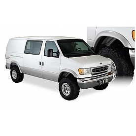 Bushwacker Fender Flare - Black Dura-Flex 2000 ABS Smooth Plastic Matte Set Of 2 - 22004-11