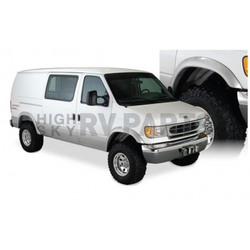 Bushwacker Fender Flare - Black Dura-Flex 2000 ABS Smooth Plastic Matte Set Of 2 - 22004-11