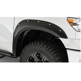 Bushwacker Fender Flare - Black Dura-Flex 2000 ABS Smooth Plastic Matte Set Of 2 - 30023-02