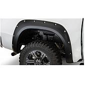 Bushwacker Fender Flare - Black Dura-Flex 2000 ABS Smooth Plastic Matte Set Of 2 - 30024-02