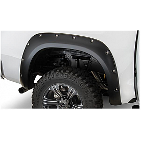 Bushwacker Fender Flare - Black Dura-Flex 2000 ABS Smooth Plastic Matte Set Of 2 - 30024-02
