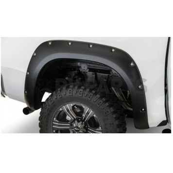 Bushwacker Fender Flare - Black Dura-Flex 2000 ABS Smooth Plastic Matte Set Of 2 - 30024-02