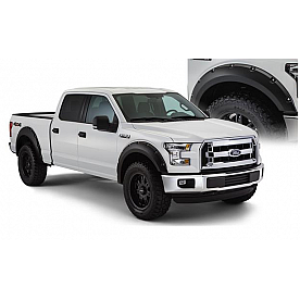 Bushwacker Fender Flare - Black Dura-Flex 2000 TPO Smooth Plastic Matte Set Of 2 - 30039-02