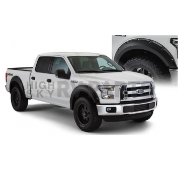 Bushwacker Fender Flare - Black Dura-Flex 2000 TPO Smooth Plastic Matte Set Of 2 - 30039-02