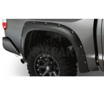 Bushwacker Fender Flare - Black Dura-Flex 2000 TPO Smooth Plastic Matte Set Of 2 - 30040-02