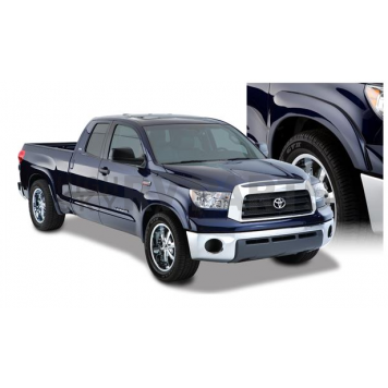 Bushwacker Fender Flare - Black Dura-Flex 2000 ABS Smooth Plastic Matte Set Of 4 - 30910-02