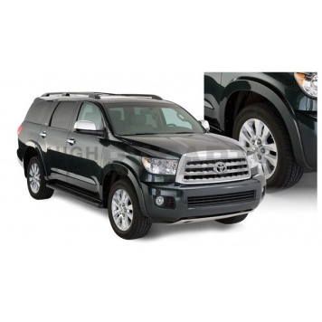 Bushwacker Fender Flare - Black Dura-Flex 2000 ABS Smooth Plastic Matte Set Of 4 - 30912-02