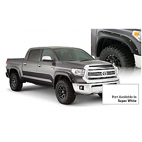 Bushwacker Fender Flare - Super White - Vehicle Color Code 040 Dura-Flex 2000 ABS Smooth Plastic Matte Set Of 4 - 30918-13