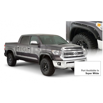 Bushwacker Fender Flare - Super White - Vehicle Color Code 040 Dura-Flex 2000 ABS Smooth Plastic Matte Set Of 4 - 30918-13