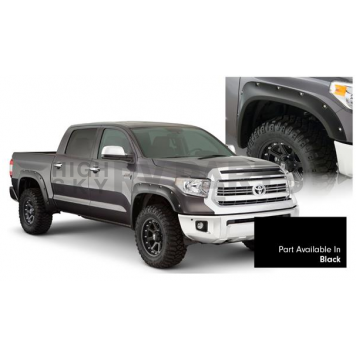 Bushwacker Fender Flare - Black - Vehicle Color Code 202 Dura-Flex 2000 ABS Smooth Plastic Matte Set Of 4 - 30918-33