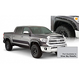 Bushwacker Fender Flare - Silver Sky - Vehicle Color Code 1D6 Dura-Flex 2000 ABS Smooth Plastic Matte Set Of 4 - 30918-53