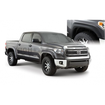 Bushwacker Fender Flare - Black Dura-Flex 2000 ABS Smooth Plastic Matte Set Of 4 - 30919-02