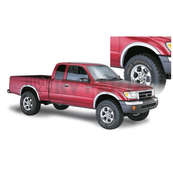 Bushwacker Fender Flare - Black Dura-Flex 2000 ABS Smooth Plastic Matte Set Of 4 - 31914-02
