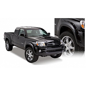 Bushwacker Fender Flare - Black Dura-Flex 2000 ABS Smooth Plastic Matte Set Of 4 - 31920-02