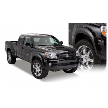 Bushwacker Fender Flare - Black Dura-Flex 2000 ABS Smooth Plastic Matte Set Of 4 - 31920-02