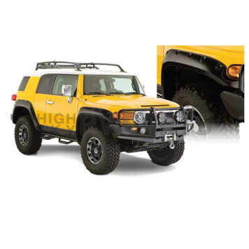 Bushwacker Fender Flare - Black Dura-Flex 2000 ABS Smooth Plastic Matte Set Of 4 - 31922-02
