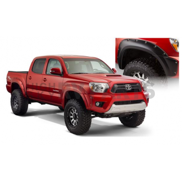 Bushwacker Fender Flare - Black Dura-Flex 2000 ABS Smooth Plastic Matte Set Of 4 - 31928-02