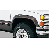 Bushwacker Fender Flare - Black Dura-Flex 2000 ABS Smooth Plastic Matte Set Of 2 - 40007-01