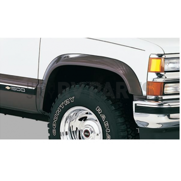 Bushwacker Fender Flare - Black Dura-Flex 2000 ABS Smooth Plastic Matte Set Of 2 - 40007-01