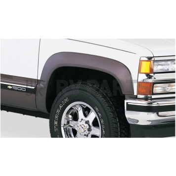 Bushwacker Fender Flare - Black Dura-Flex 2000 ABS Smooth Plastic Matte Set Of 2 - 40027-01