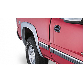Bushwacker Fender Flare - Black Dura-Flex 2000 ABS Smooth Plastic Matte Set Of 2 - 40034-02