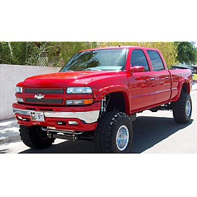 Bushwacker Fender Flare - Black Dura-Flex 2000 ABS Smooth Plastic Matte Set Of 2 - 40060-02