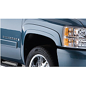 Bushwacker Fender Flare - Black Dura-Flex 2000 ABS Smooth Plastic Matte Set Of 2 - 40079-02