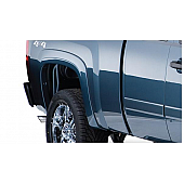 Bushwacker Fender Flare - Black Dura-Flex 2000 ABS Smooth Plastic Matte Set Of 2 - 40080-02