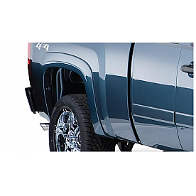 Bushwacker Fender Flare - Black Dura-Flex 2000 ABS Smooth Plastic Matte Set Of 2 - 40080-02