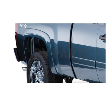 Bushwacker Fender Flare - Black Dura-Flex 2000 ABS Smooth Plastic Matte Set Of 2 - 40080-02