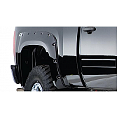 Bushwacker Fender Flare - Black Dura-Flex 2000 ABS Smooth Plastic Matte Set Of 2 - 40092-02