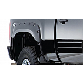 Bushwacker Fender Flare - Black Dura-Flex 2000 ABS Smooth Plastic Matte Set Of 2 - 40094-02