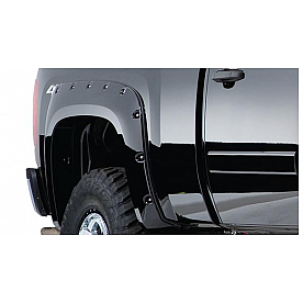 Bushwacker Fender Flare - Black Dura-Flex 2000 ABS Smooth Plastic Matte Set Of 2 - 40094-02