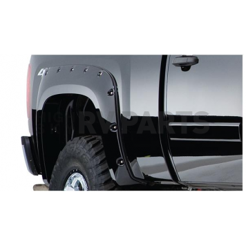 Bushwacker Fender Flare - Black Dura-Flex 2000 ABS Smooth Plastic Matte Set Of 2 - 40094-02