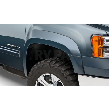 Bushwacker Fender Flare - Black Dura-Flex 2000 ABS Smooth Plastic Matte Set Of 2 - 40107-02