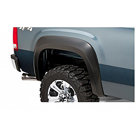 Bushwacker Fender Flare - Black Dura-Flex 2000 ABS Smooth Plastic Matte Set Of 2 - 40108-02