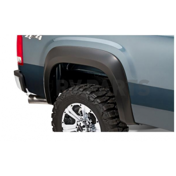 Bushwacker Fender Flare - Black Dura-Flex 2000 ABS Smooth Plastic Matte Set Of 2 - 40108-02