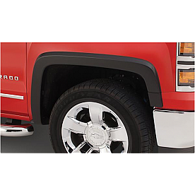Bushwacker Fender Flare - Black Dura-Flex 2000 ABS Smooth Plastic Matte Set Of 2 - 40113-02