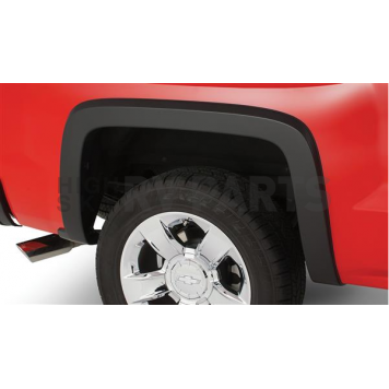 Bushwacker Fender Flare - Black Dura-Flex 2000 ABS Smooth Plastic Matte Set Of 2 - 40114-02