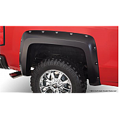 Bushwacker Fender Flare - Black Dura-Flex 2000 ABS Smooth Plastic Matte Set Of 2 - 40116-02