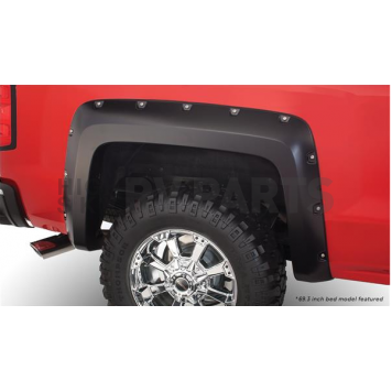 Bushwacker Fender Flare - Black Dura-Flex 2000 ABS Smooth Plastic Matte Set Of 2 - 40116-02