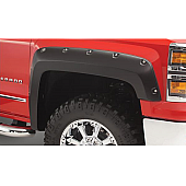 Bushwacker Fender Flare - Black Dura-Flex 2000 ABS Smooth Plastic Matte Set Of 2 - 40119-02
