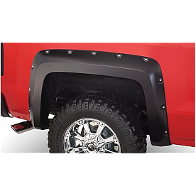 Bushwacker Fender Flare - Black Dura-Flex 2000 ABS Smooth Plastic Matte Set Of 2 - 40120-02