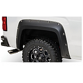 Bushwacker Fender Flare - Black Dura-Flex 2000 ABS Smooth Plastic Matte Set Of 2 - 40122-02