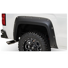 Bushwacker Fender Flare - Black Dura-Flex 2000 ABS Smooth Plastic Matte Set Of 2 - 40122-02