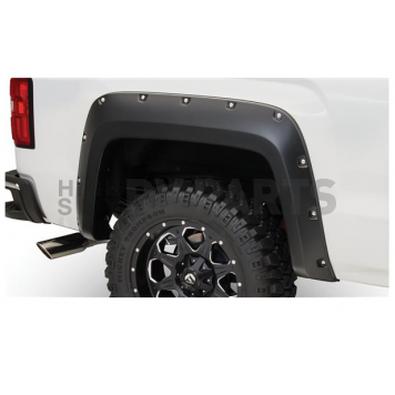 Bushwacker Fender Flare - Black Dura-Flex 2000 ABS Smooth Plastic Matte Set Of 2 - 40122-02