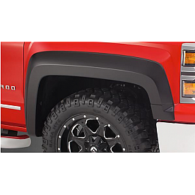 Bushwacker Fender Flare - Black Dura-Flex 2000 ABS Smooth Plastic Matte Set Of 2 - 40125-02